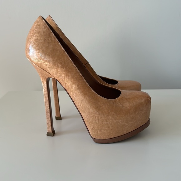 AUTHENTIC YSL Tribtoo Leather Pumps in size US 5.5 EU 35.5 - Picture 4 of 14